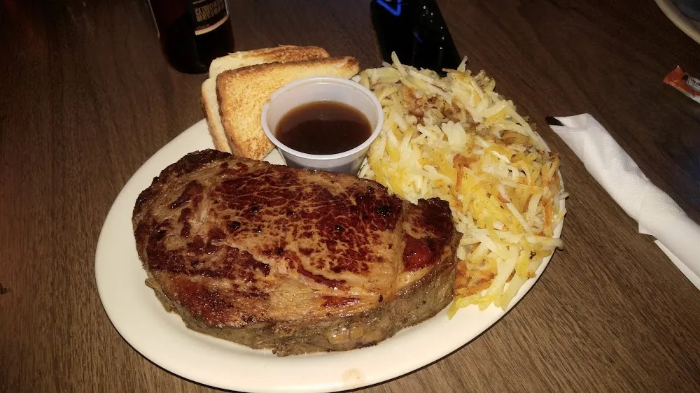 Ribeye Steakand Hash Browns